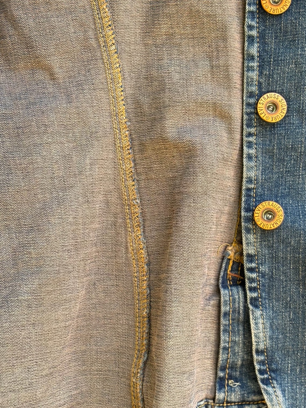 Levi Tailored Denim Jacket Women's Jacket in Faded Blue Large Classic - Picture 10 of 16